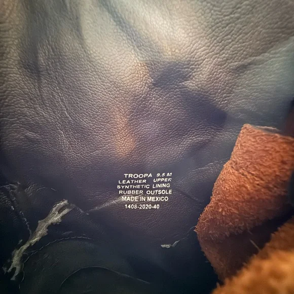 Steve Madden Troopa Brown Leather Combat Boots 9.5 - Picture 6 of 6